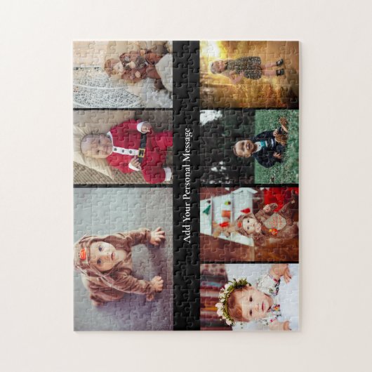 Ontwerp je eigen 7 fotocollage legpuzzel (Verticaal)