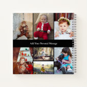 Ontwerp je eigen 7 fotocollage notitieboek (Achterkant)