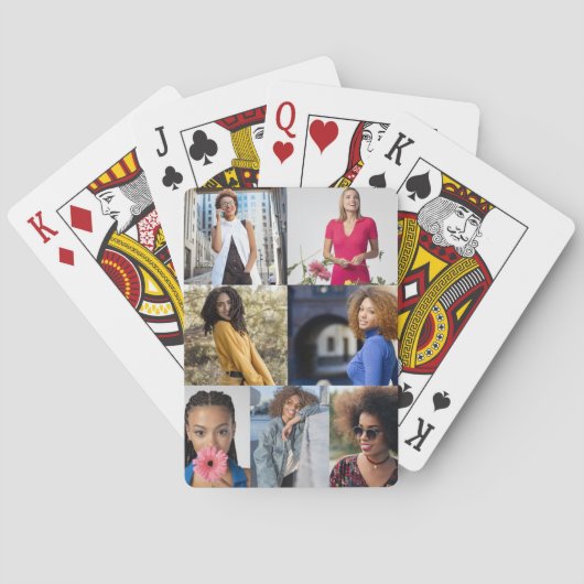 Ontwerp je eigen 7 fotocollage pokerkaarten (Achterkant)
