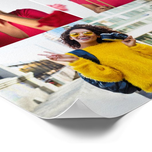 Ontwerp je eigen 7 fotocollage poster (Hoek)