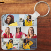 Ontwerp je eigen 7 fotocollage sleutelhanger (Achterkant)