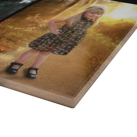 Ontwerp je eigen 7 fotocollage snijplank (Hoek)