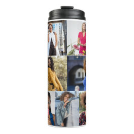 Ontwerp je eigen 7 fotocollage thermosbeker