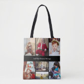 Ontwerp je eigen 7 fotocollage tote bag (Voorkant)
