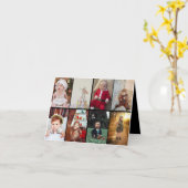 Ontwerp Je Eigen 8 Foto Collage Kaart (Gele Bloem)