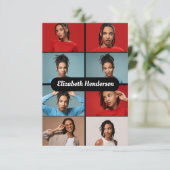 Ontwerp Je Eigen 8 Foto Collage Kaart (Staand voorkant)