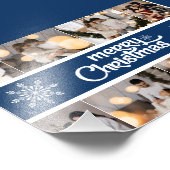 Ontwerp je eigen 8 foto collage kerstvakantie afdruk (Hoek)