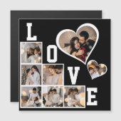 Ontwerp Je Eigen 8 Foto Collage Magnetische Uitnodiging (Voorkant / Achterkant)