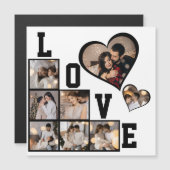 Ontwerp Je Eigen 8 Foto Collage Magnetische Uitnodiging (Voorkant / Achterkant)