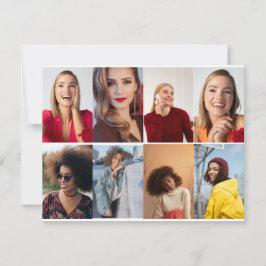 Ontwerp Je Eigen 8 Foto Collage Notitiekaartje