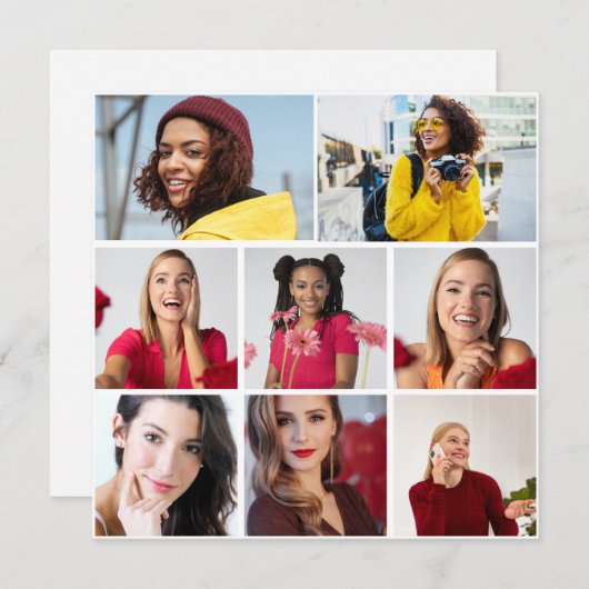 Ontwerp je eigen 8 fotocollage (Voorkant / Achterkant)