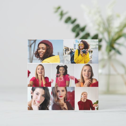 Ontwerp je eigen 8 fotocollage (Staand voorkant)