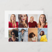 Ontwerp je eigen 8 fotocollage aankondiging (Voorkant / Achterkant)