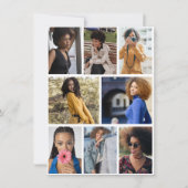 Ontwerp je eigen 8 fotocollage aankondiging (Voorkant)