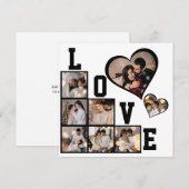 Ontwerp je eigen 8 fotocollage bedankkaart (Voorkant / Achterkant)