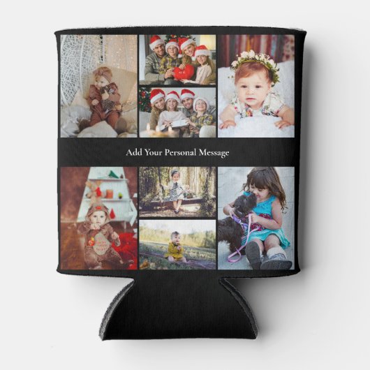 Ontwerp je eigen 8 fotocollage blikjeskoeler (Voorkant)