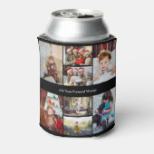 Ontwerp je eigen 8 fotocollage blikjeskoeler (Blikje Achterkant)