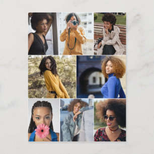 Ontwerp je eigen 8 fotocollage briefkaart