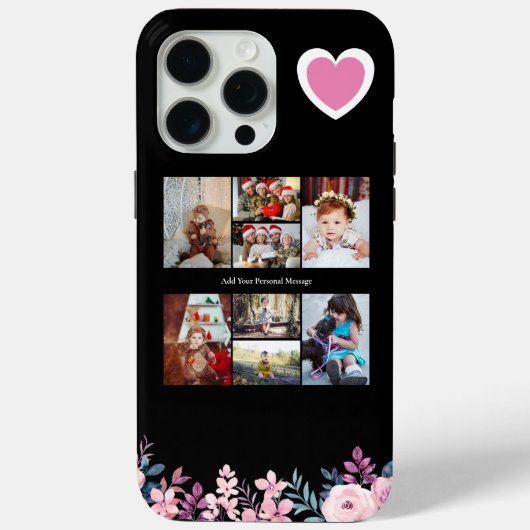 Ontwerp je eigen 8 fotocollage Case-Mate iPhone case (Achterkant)