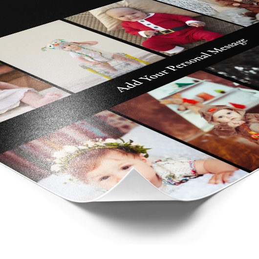 Ontwerp je eigen 8 fotocollage foto afdruk (Hoek)