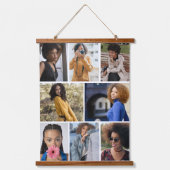 Ontwerp je eigen 8 fotocollage hangend wandkleed (Voorkant)