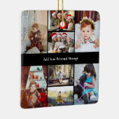 Ontwerp je eigen 8 fotocollage keramisch ornament (Rechts)