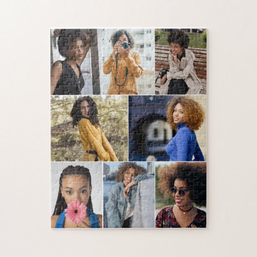 Ontwerp je eigen 8 fotocollage legpuzzel (Verticaal)