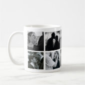 Ontwerp je eigen 8 Fotocollage Liefde/familie Koffiemok (Links)