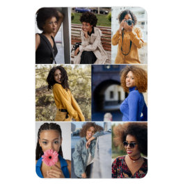 Ontwerp je eigen 8 fotocollage magneet