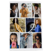 Ontwerp je eigen 8 fotocollage medium cadeauzakje (Voorkant)