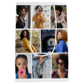 Ontwerp je eigen 8 fotocollage medium cadeauzakje (Achterkant)