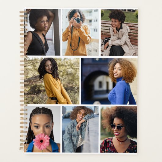Ontwerp je eigen 8 fotocollage planner (Voorkant)