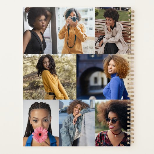 Ontwerp je eigen 8 fotocollage planner (Achterkant)