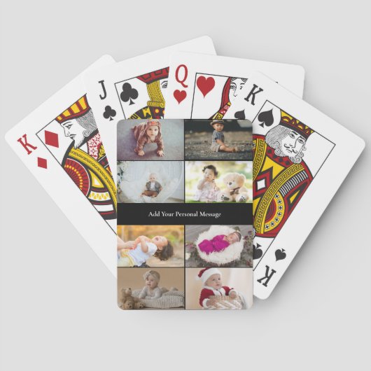 Ontwerp je eigen 8 fotocollage pokerkaarten (Achterkant)