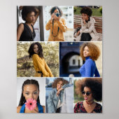 Ontwerp je eigen 8 fotocollage poster (Voorkant)