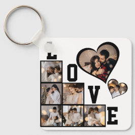 Ontwerp je eigen 8 fotocollage sleutelhanger