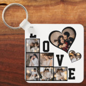 Ontwerp je eigen 8 fotocollage sleutelhanger (Voorkant)