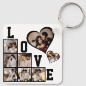 Ontwerp je eigen 8 fotocollage sleutelhanger (Achterkant)