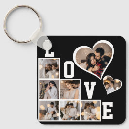 Ontwerp je eigen 8 fotocollage sleutelhanger