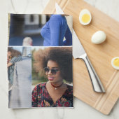 Ontwerp je eigen 8 fotocollage theedoek (Quarter Fold)