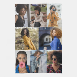 Ontwerp je eigen 8 fotocollage theedoek