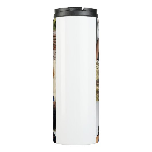 Ontwerp je eigen 8 fotocollage thermosbeker (Achterkant)