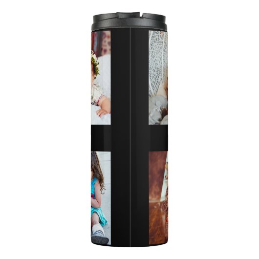 Ontwerp je eigen 8 fotocollage thermosbeker (Achterkant)