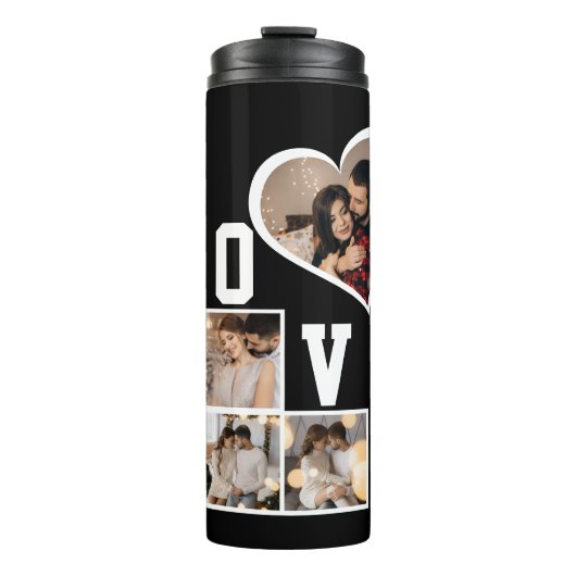 Ontwerp je eigen 8 fotocollage thermosbeker (Voorkant)