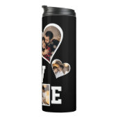 Ontwerp je eigen 8 fotocollage thermosbeker (Geroteerd rechts)