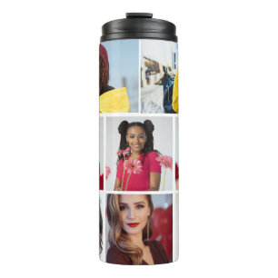 Ontwerp je eigen 8 fotocollage thermosbeker