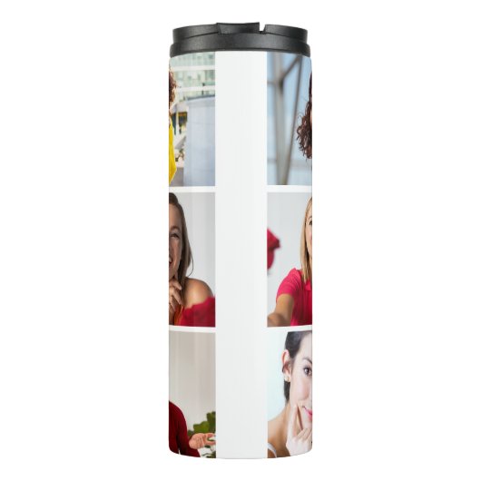 Ontwerp je eigen 8 fotocollage thermosbeker (Achterkant)