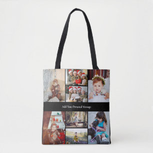 Ontwerp je eigen 8 fotocollage tote bag