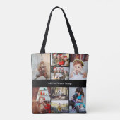 Ontwerp je eigen 8 fotocollage tote bag (Achterkant)