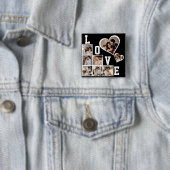 Ontwerp je eigen 8 fotocollage vierkante button 5,1 cm (In situ)